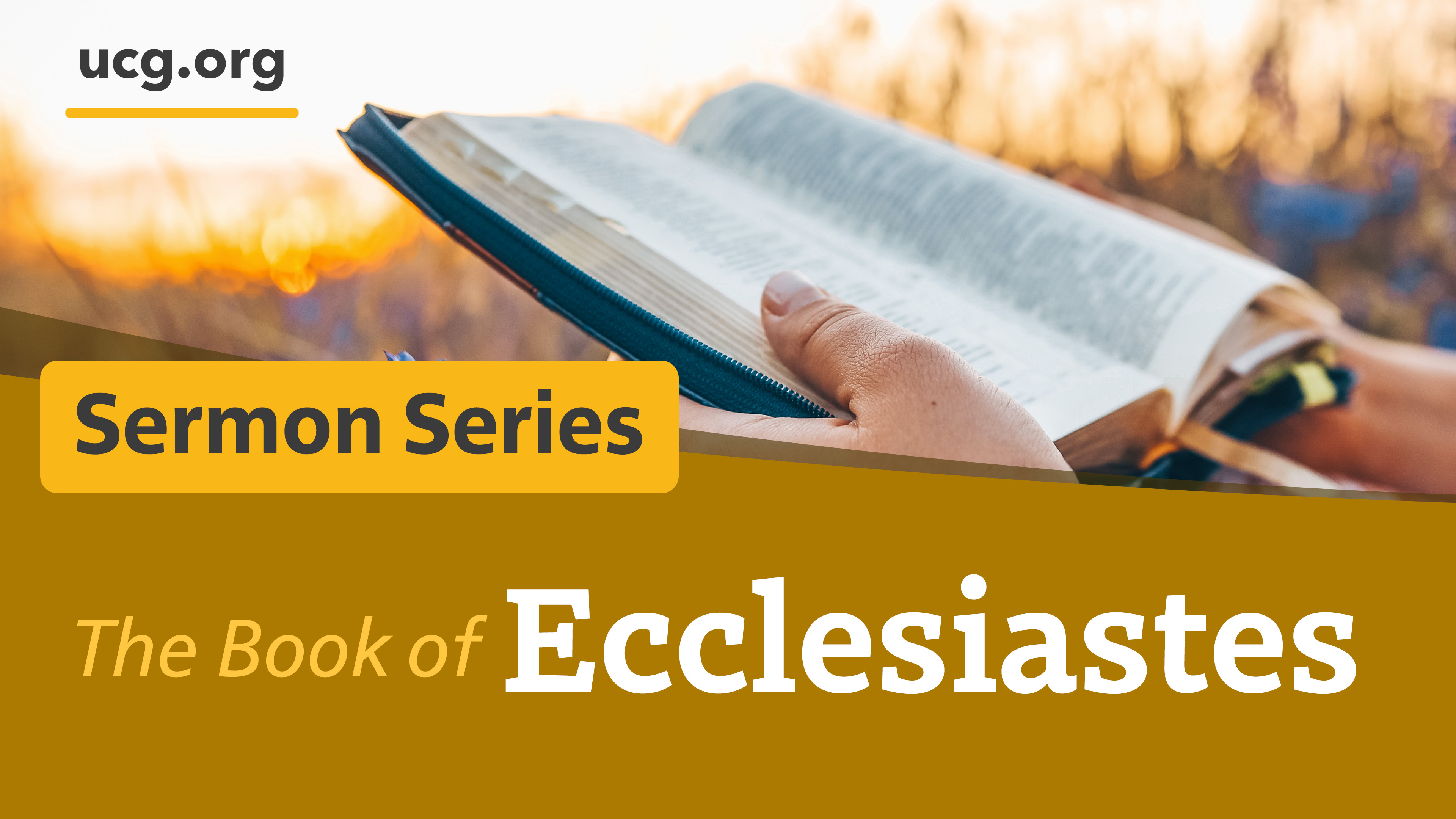 The Book of Ecclesiastes series