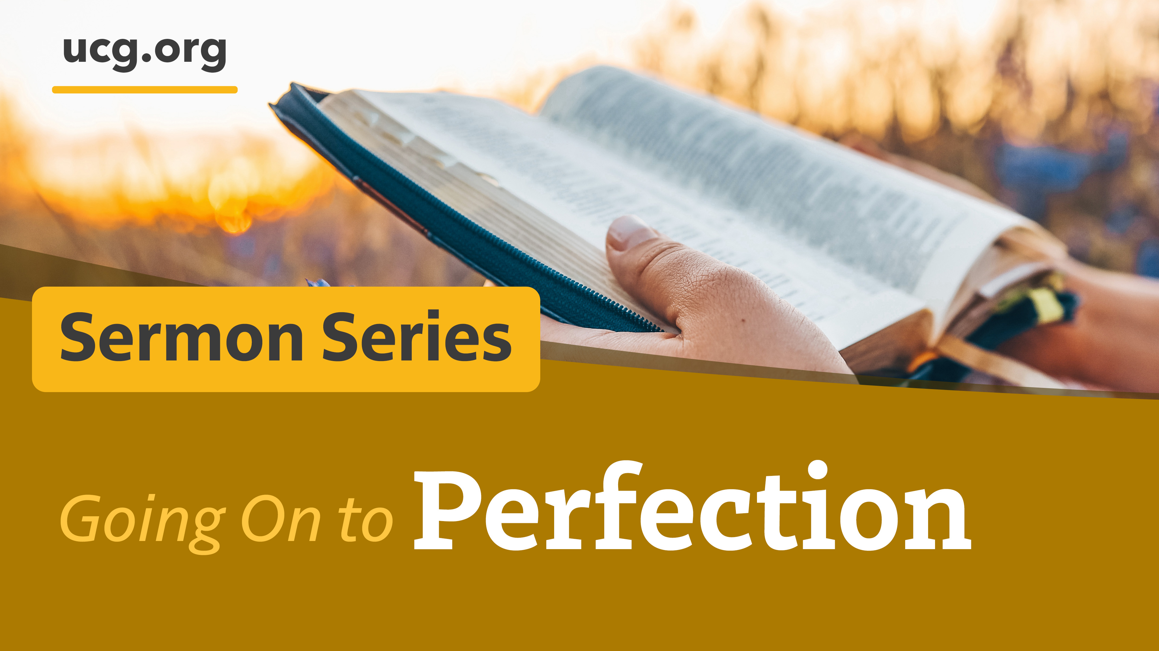 Going on to perfection series