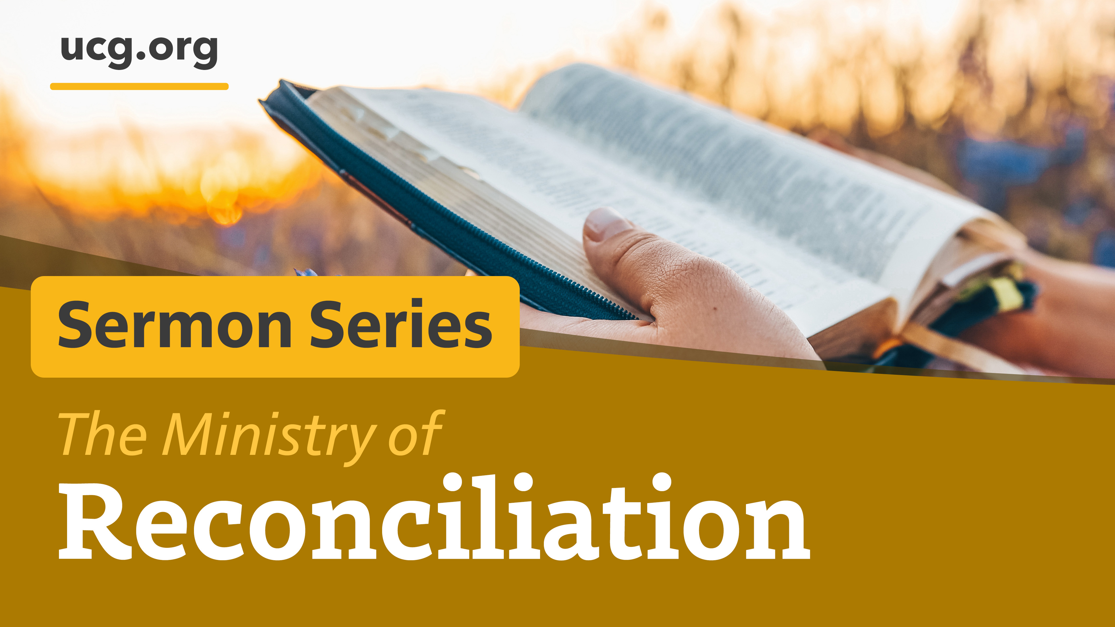 Ministry of Reconciliation series