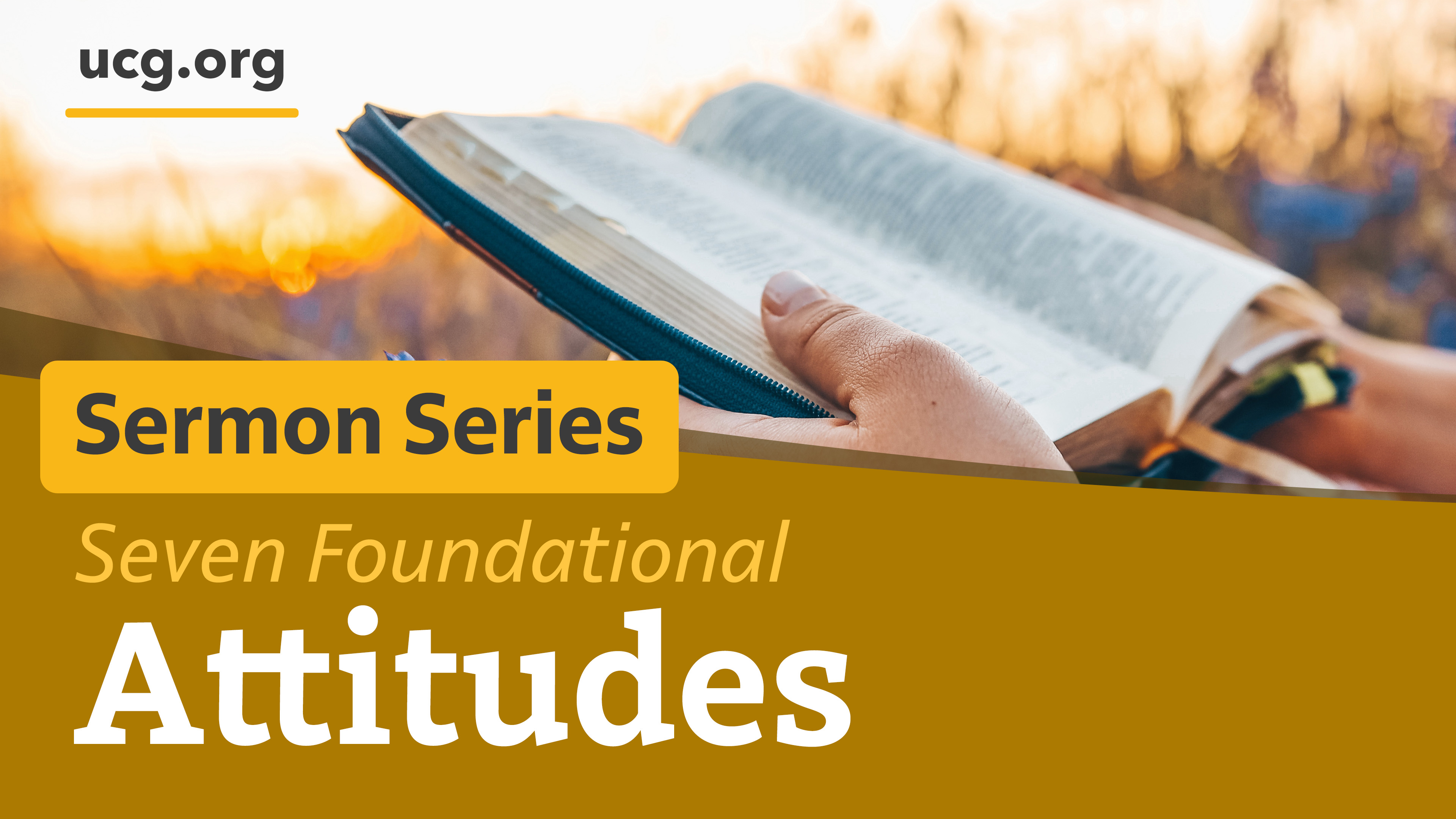 Seven Foundational Attitudes Series