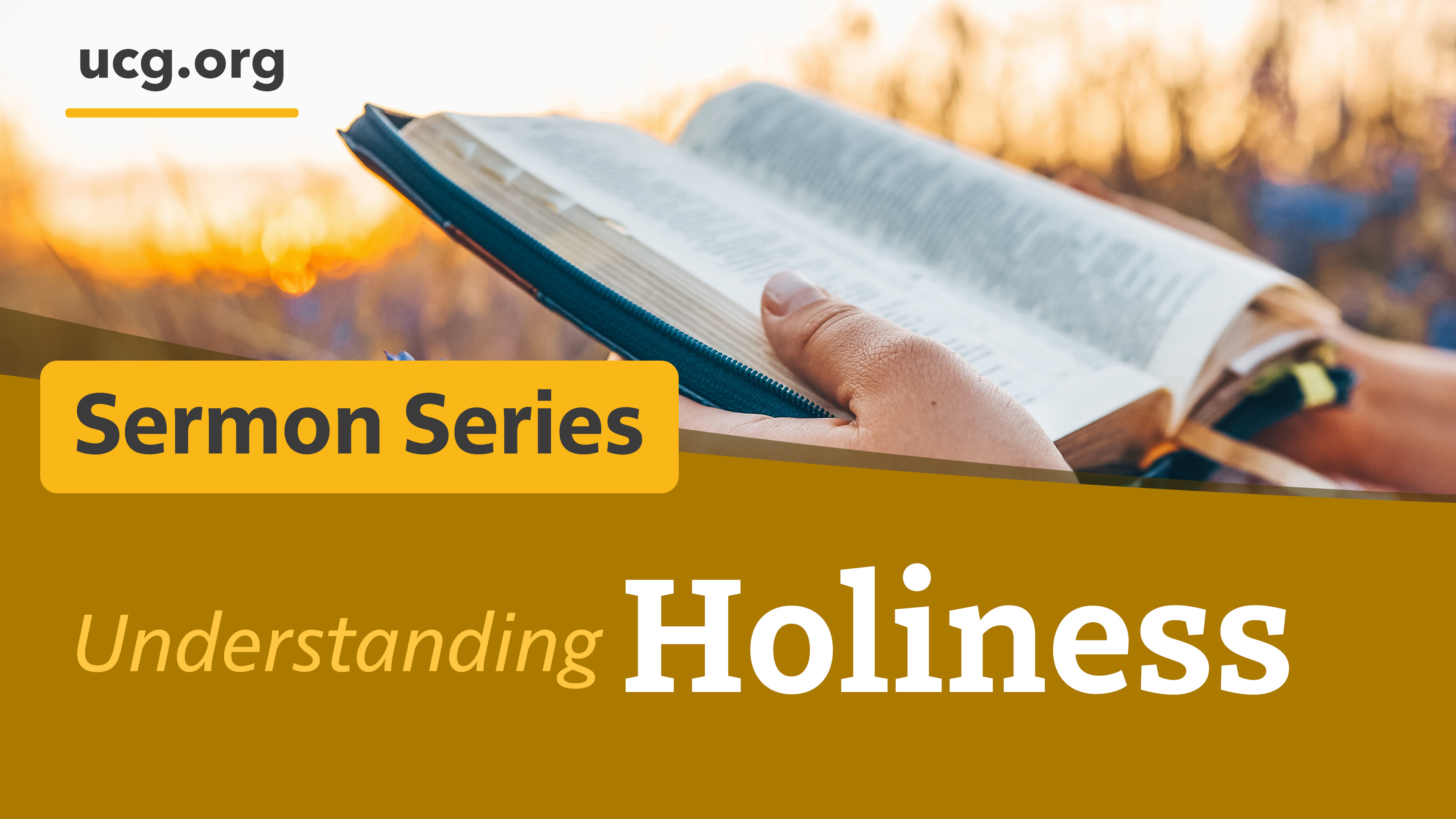 Understanding Holiness series