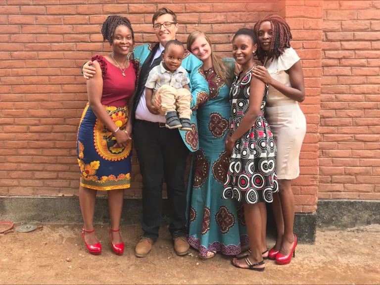 Lewis and Lena VanAusdle have made friendships with brethren from all over the world. Here they are pictured with friends during a trip to Malawi in December 2019.
