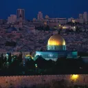 Jerusalem at night.