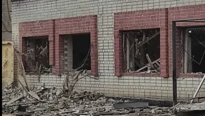 Bombed Building in Ukraine