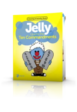Jelly Learns the Ten Commandments: Coloring & Activity Book