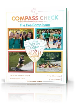 Compass Check Spring 2019 Volume 4 Issue 4, Pre-Camp Issue Tilted Cover Image