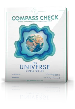 The Universe: Cradle for Life, Compass Check Summer 2019 Issue Cover
